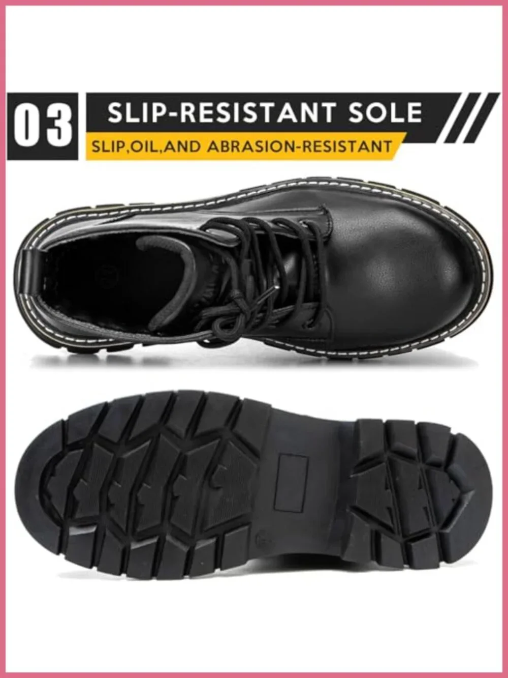 Waterproof Leather Steel Toe Work Boots 6
